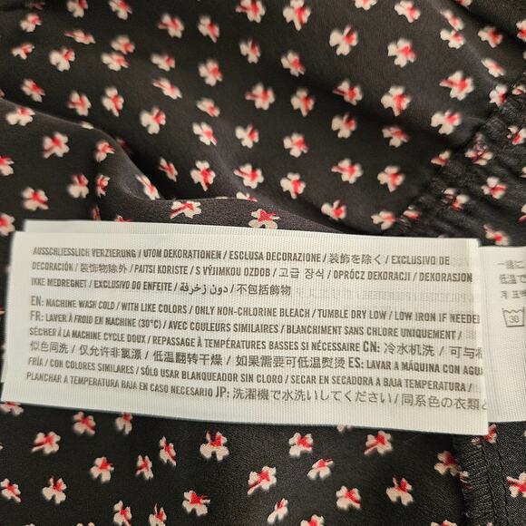 Abercrobie & Fitch Satin Jumpsuit Cami Cross Back Crop Black sz M EUC - Picture 8 of 11